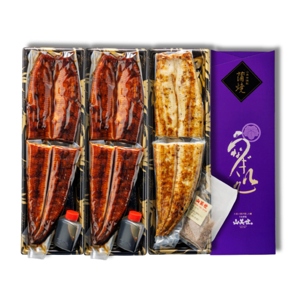 JU米子高島屋（島根県）<br>【冷蔵便】うなぎ処 山美世 うなぎ蒲焼2尾・素焼1尾詰合せ